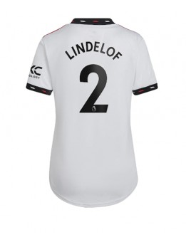 Manchester United Victor Lindelof #2 Auswärtstrikot für Frauen 2022-23 Kurzarm